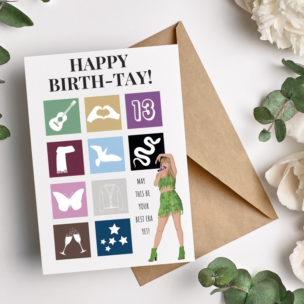 3/$25 Swiftie Birthday Card
